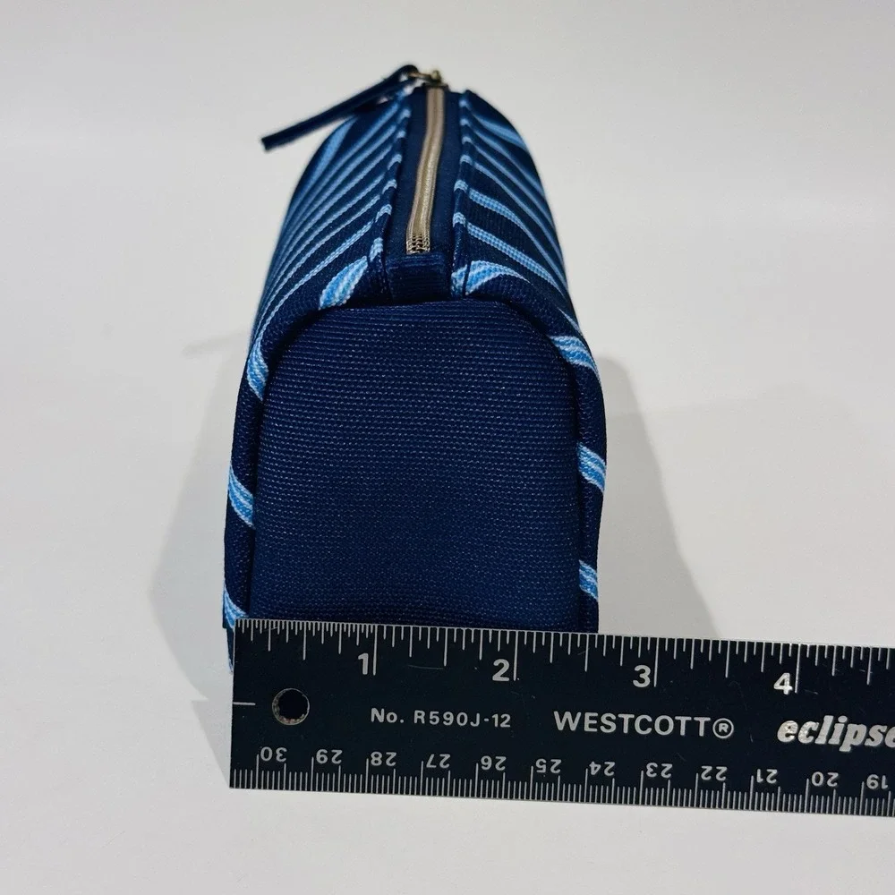 United Airlines‎ X Brooks Brothers Blue Striped Men's Shaving Travel Bag NWOT
